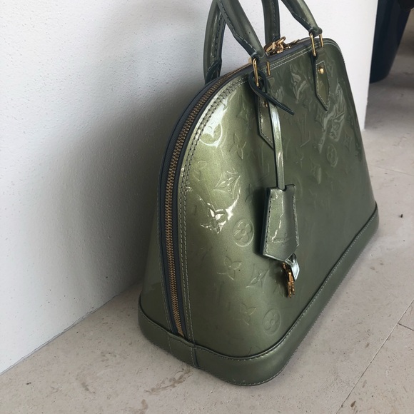 Louis Vuitton Olive Green Satchel - Picture 15 of 16